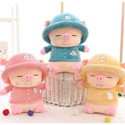 20 Cm Childrens Toy Cute Piggy Doll Plush Toy Soothing Doll Pillow Boy And Girl Birthday Christmas Gift Free Shipping