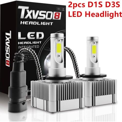 2PCS Car Light D1S D4S D2S LED Canbus Headlight D3S D1R D2R D3R D4R D4C D3C Bulb 110W 11000LM Kit to Replace HID Conversion Lamp