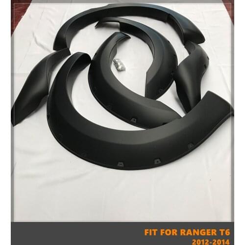 Good Quality ABS Car Wheel Eyebrow Arc Ring Fender Wheel Arch Fit For Ford Ranger T6 2012-2014