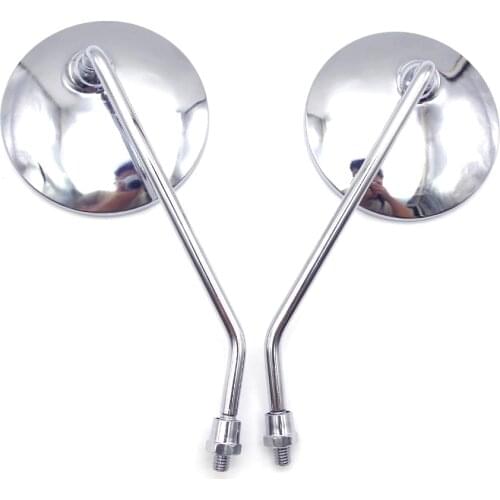 Chrome Motorcycle Rearview Mirrors Round Side Mirrors Scooter Accessories FOR honda dio af27 dax sh 125 300 super cub supercub