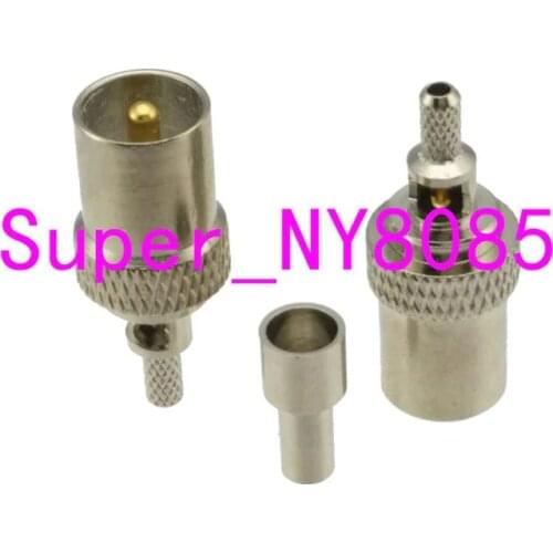 1Pcs IEC PAL DVB-T TV male plug crimp RG174 RG316 LMR100 Cable RF Coaxial connector adapter