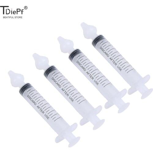 1/2/4/5PCS Nasal Irrigator Baby Nose Clean Needle Tube Infant Baby Care Nasal Aspirator Cleaner 10ML Baby Rhinitis Nasal Washer