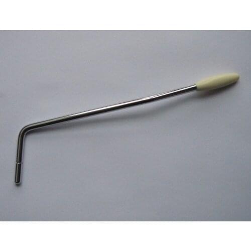 KAISH Push Fit ST Style Guitar Tremolo Trem Arm Whammy Bar Chrome with White/Black/Cream Tip