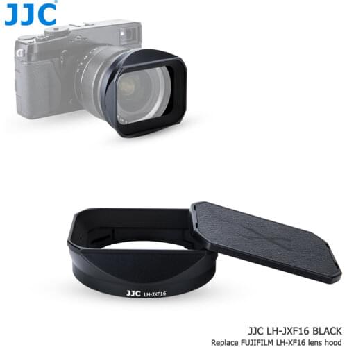 JJC Metal Bayonet Square Lens Hood for FUJINON Lens XF 16mm F1.4 R WR on Fuji Fujifilm XPro3 XPro2 XT4 XT3 XT30 Replaces LH-XF16