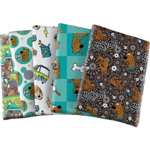 Cartoon Patchwork Printed Polyester Bubble Fabric American Animation Pattern DIY Handmadede 50*145cm