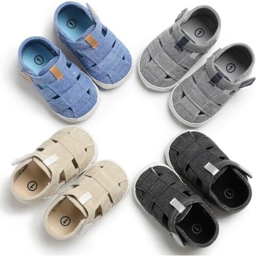 New Summer Sandals Baby Boys Girls Infant Soft Crib Shoes Moccasins Shoes Sandals