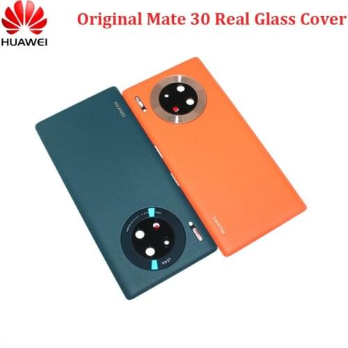2021 New Official HUAWEI Mate 30 Battery Cover Real Door Housing Leather Panel Case Anti-fall Protective Back Cover For Mate 30