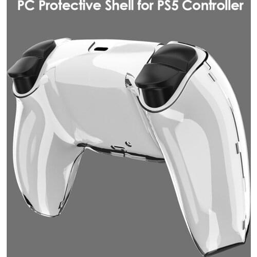 PS5 Dual Sense Skin Transparent Clear PC Cover Ultra Slim Protector Case for PlayStation 5 Controller Accessories