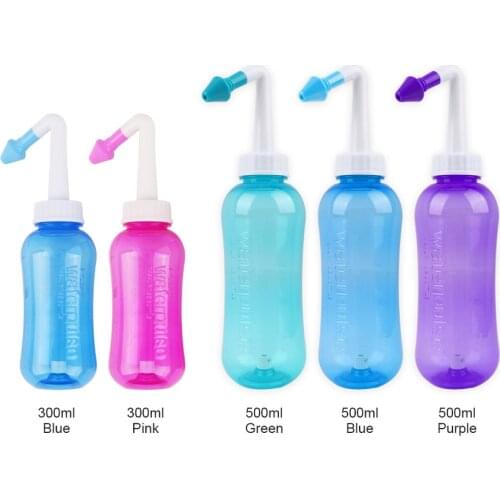 Portable Nose Wash Spray Bottle Refillable Mist Spray Empty Bottles Neti Pot Pink Containers Nasal Cleaner Wholesale for Home