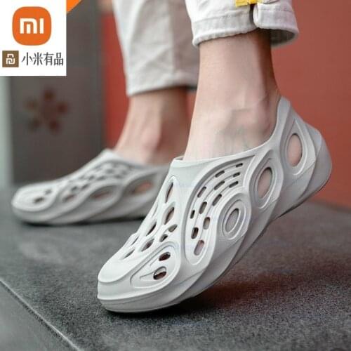 Xiaomi Coconut Sandals Mens Summer Lightweight and Comfortable Hollow Personality Sandals Beach Shoes Fashion Outdoor Sandals