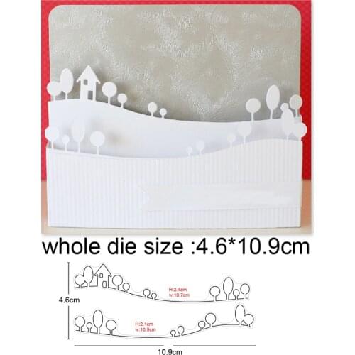 Metal Cutting Dies tree house border die mold Stencil Scrapbooking Card Embossing Craft mould blade punch stencils dies