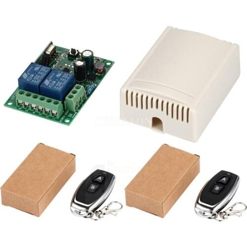 20Pcs/Lot 433Mhz Universal Wireless Remote Control Switch AC 250V 110V 220V 2CH Relay Receiver Module + 2Pcs/Lot RF