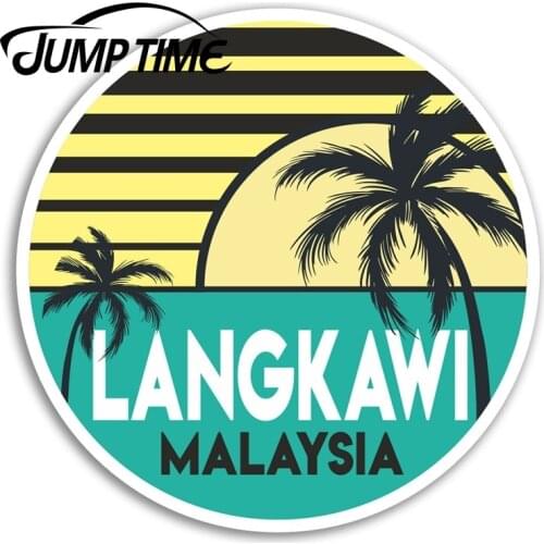 Jump Time Langkawi Malaysia Vinyl Stickers Travel Sticker Laptop Luggage Car Funny Decal Trunk Window Car Covers