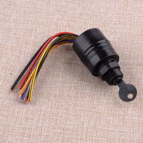 Ignition Switch Key Push To Choke Replacement Potted Base Outboard Kit Cylinder Lock 6 Wires Fit For Mercury 8788107A5 8788107
