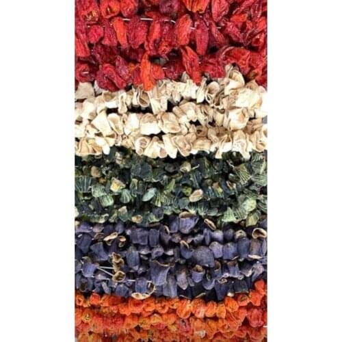 Antep Dried New Crop Dried Acur, Eggplant, Hot Pepper, Zucchini Dolma 50 pcs Turkey flavor dishes