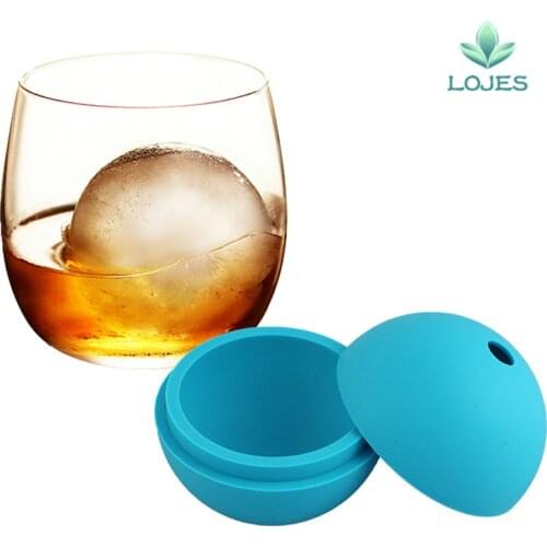 1Pcs Food Grade Large Whisky Ice Ball Round Whisky Silicone Ice Ball Mold Big Sphere Ice Mould Whiskey Ice Ball Maker