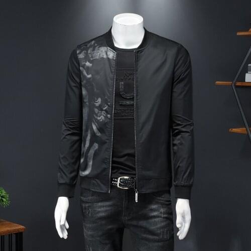 2020 Jacket Mens New Large Size Jacket Jaqueta Masculino Pattern Bomber Jacket Men 6xl Puff Jacquard Black Bomber Jacket Men