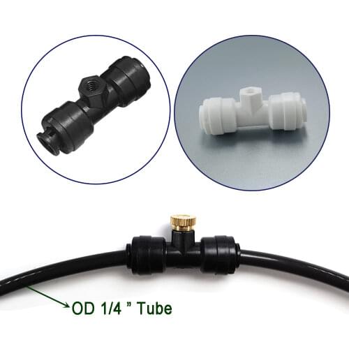 Threaded10/24 UNC Brass Misting Nozzle 0.1-0.8mm Orifice Water Mister Parts Fog Nozzle For Patio Misting System Outdoor Cooling