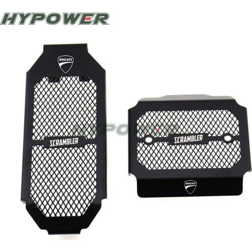 For Ducati Scrambler 800 Scrambler800 2015 2016 Motorcycle Accessories Radiator Guard Grill Oil Cooler Cover Protector Black