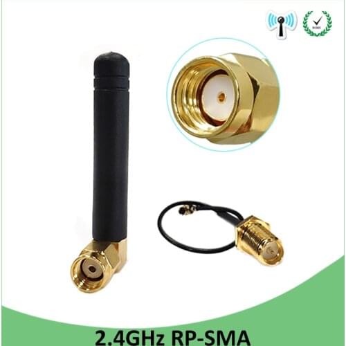 2.4Ghz antenna Wifi Antenna RP-SMA Connector 2.4 ghz antenne 2.4G wifi antena router + IPX to SMA Male pigtail Extension Cable
