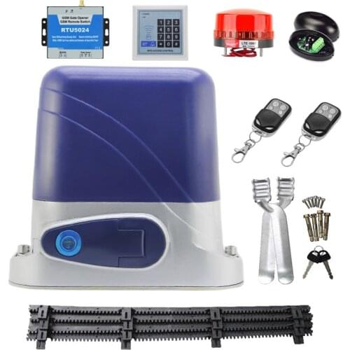 Heavy duty 1400lbs 600kg electric sliding gate motor/automatic gate opener engine move wheeled Gate with 4m nylon racks