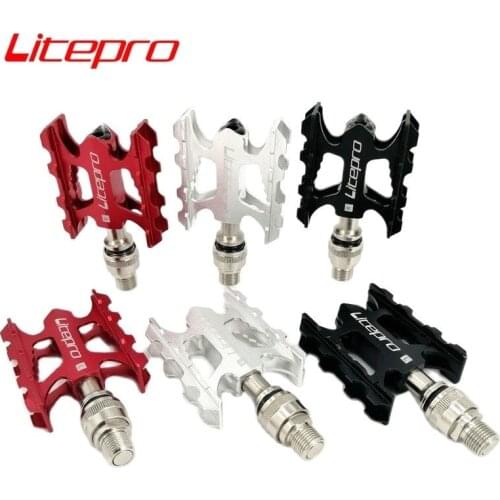 Litepro Quick Release Pedal Aluminum Alloy Bearing Brompton Folding Bike Pedal Mountain Bike Road Bicycle Pedal