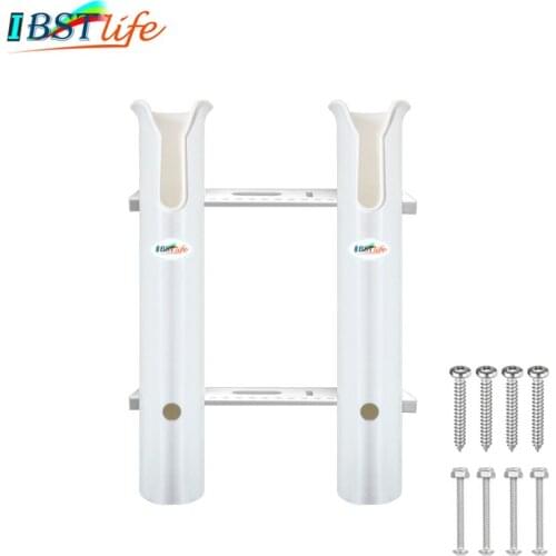 IBST LIFE 2 Tubes Link White plastic fishing rod holders fishing rod racks socket for boat marine fishing box kayak boat yacht