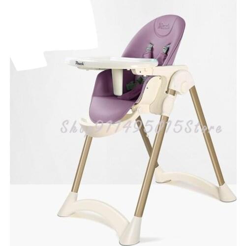 Baby Dining Chair Child Foldable Portable Multifunctional Baby Dining Chair Widened Seat For Home Eating