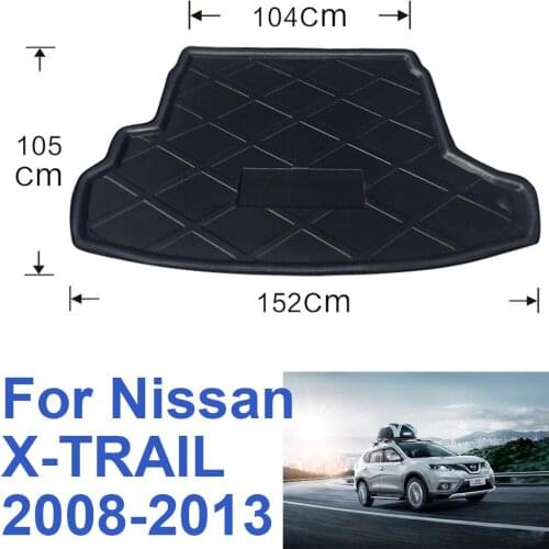 For X-TRAIL 2008-2013 Auto Car Rear Boot Cargo Liner Tray Trunk Luggage Floor Carpet Mats Carpets Pad Mat