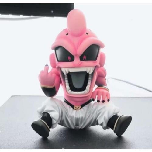 Dragon Ball Z GK Kids Buu Middle finger PVC Action Figure Collection Model Toys 12cm