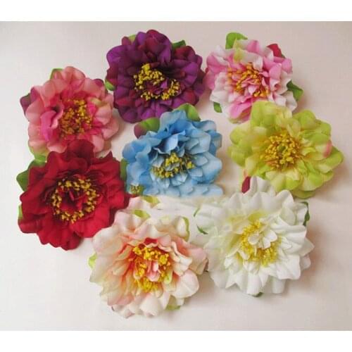Artificial flowers head Wild Orchid simulation silk flower corsage flower head diy flower head 7CM