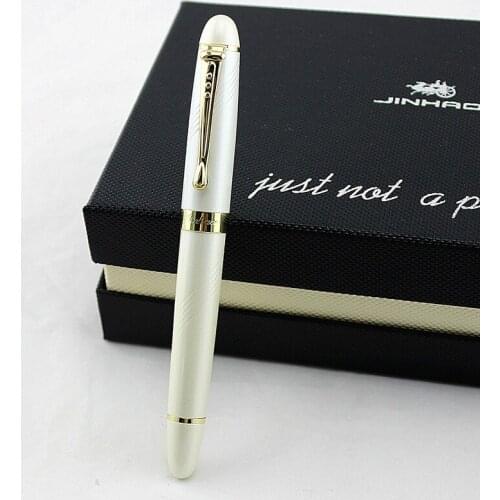 JINHAO X450 Luxury Gold Pearl silver pen Business Medium Nib fountain Pen school writing pen