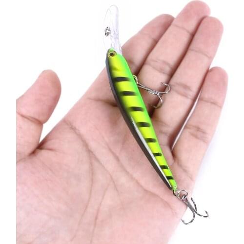 Mino Luya Outdoor Fishing Fake Bait Japans Top Wobbler 12.5Cm 11g Trolling With Ring Beads Artificial Hard Bait Sink Slowly Lure