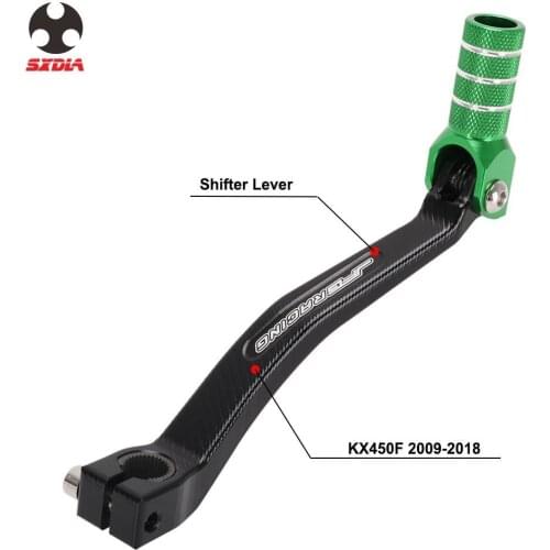 Motorcycle Adjustable Folding Gear Shift Lever Shifter Pedal For KAWASAKI KX450F KX 450F KXF450 2009 2010 2011 2012 2013 2014-18