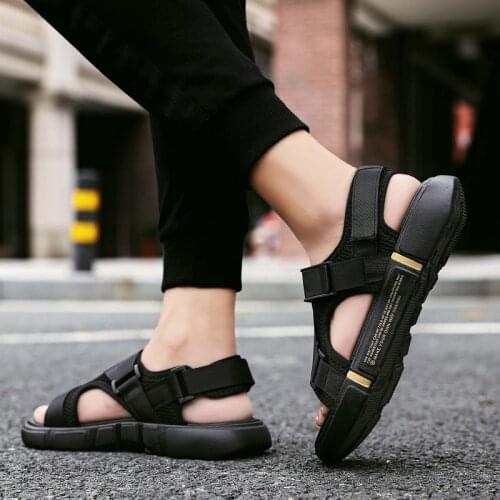 Platform Sandals Men Shoes 2020 New Black Mens Sandals Gladiator Sandals for Men Summer Shoes Man Slippers Sandalia Masculina