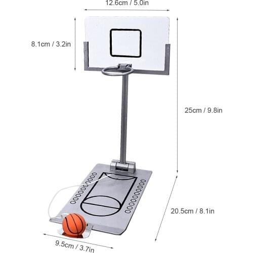 Desk Ball Finger Basketball Rack Children Adult Foldable Palm Basketball Set Mini Basketball