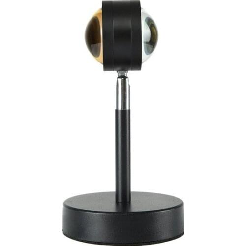 New Creative LED Sunset Light Living Room Atmosphere Night Light Charging Dawn Rainbow Projection Sunset Small Table Lamps