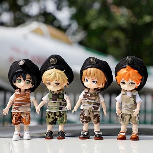 Ob11 new pre-sale GSC clay BJD dress Molly camouflage uniform set hat