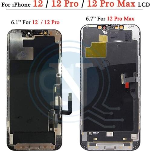 Original for iphone 12 lcd display for iphone 12 A2403 A2172 A2402 lcd display with touch screen for iphone 12 pro A2407 lcd