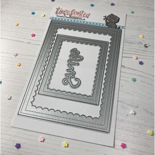 Smile Inverted Scallop Frame 2021 Arrival New Metal Cutting Dies Scrapbook Diary Decoration Stencil Embossing Template DIY