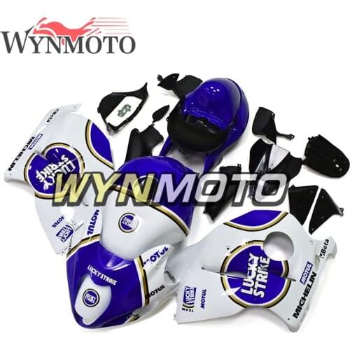Complete ABS Plastic Fairing Kits For Suzuki GSXR1300 Hayabusa 1997 - 2007 97 99 04 03 07 Bodywork Body Kit Blue White Customize