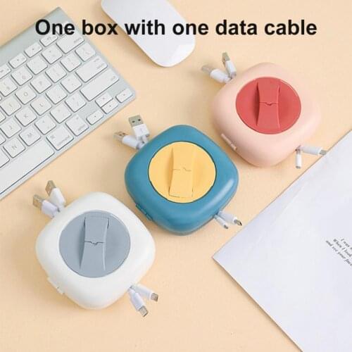 ABS Practical Table Securing Charging Wire Winder Easy to Use Data Line Winder Solid for Office