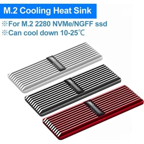 Hot M2 Heatsink Heat Dissipation Radiator M.2 Cooling Heat Sink Heat Thermal Pads Cooler Vest For NVME NGFF M.2 2280 SSD 3 color