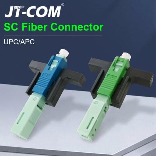 SC UPC Fiber Fast Connector 50PCS Single-Mode FTTH Fiber Tool Cold Connector Tool Fiber Optic Fast Connnector 53mm
