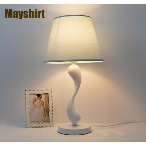 Nordic Iron Fabric Table Lamps for Living Room Bedroom Bedside Desk Lamp Kitchen Dining Room Art Decor Modern LED Light Fixtures