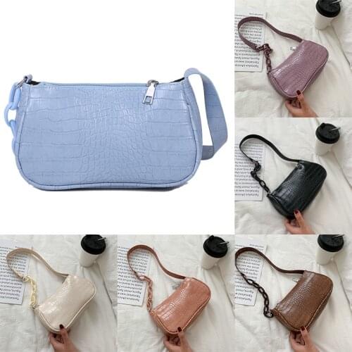 Women Retro Handbag Fashion Shoulder Bags PU Leather French Crossbody Bag Ladies Messenger Baguette Wallet Female Armpit Pack