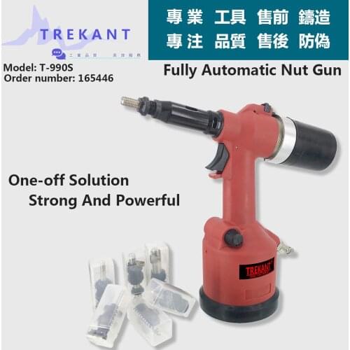 T-990S High Quality M3-M12 Automatic Air Rivet Nuts Tool Pneumatic Nut Riveter Nut Riveter Gun