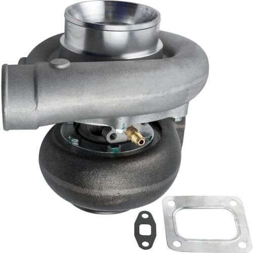 Universal T76 T4 Turbo charger .96 .80 AR Oil Cold turbocharger T4 Flange for Above 3.5L Engines V6 V8 Cars TurboCompressor