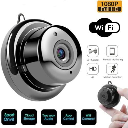 V380 Mini Wifi IP Camera HD 1080P Wireless Indoor Camcorder Night vision Two Way Audio Motion Detection Baby Monitor Micra Cam