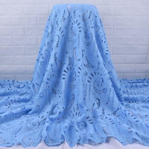 Zhenguiru High Quality Guipure Cord Lace Bright Diamond African Lace New Fabric French Lace For Women Party and wedding A1958